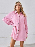 Raw Hem Button Up Denim Dress - Trendsi - Flyclothing LLC