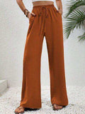Wide Leg Drawstring Pants - Trendsi - Flyclothing LLC