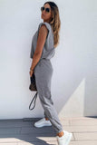 Padded Shoulder Top and Joggers Lounge Set - Trendsi - Flyclothing LLC