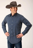 Roper Mens Long Sleeve Snap Midnight Geo Western Shirt - Roper - Flyclothing LLC
