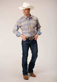 Roper Mens Long Sleeve Snap Sandy Plaid Western Shirt - Roper - Flyclothing LLC