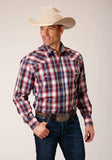 Roper Mens Long Sleeve Snap Independence Plaid Western Shirt - Roper - Flyclothing LLC