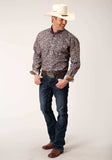 Roper Mens Long Sleeve Button Country Paisley Western Shirt - Roper - Flyclothing LLC