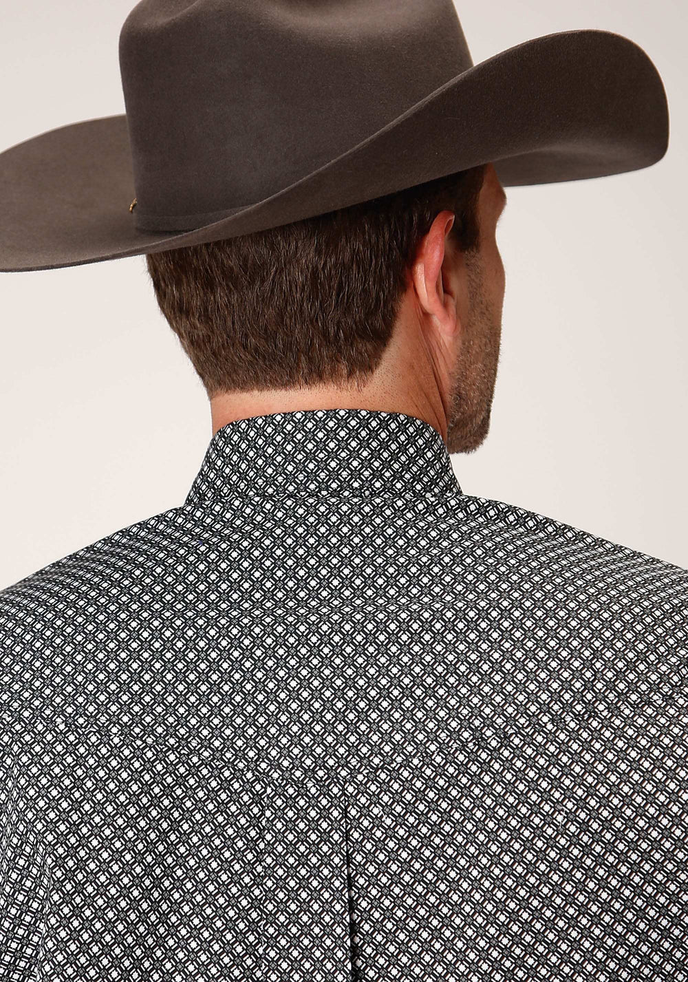 Roper Mens Long Sleeve Button Diamond Star Geo Western Shirt - Roper - Flyclothing LLC