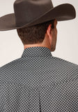 Roper Mens Long Sleeve Button Diamond Star Geo Western Shirt - Roper - Flyclothing LLC
