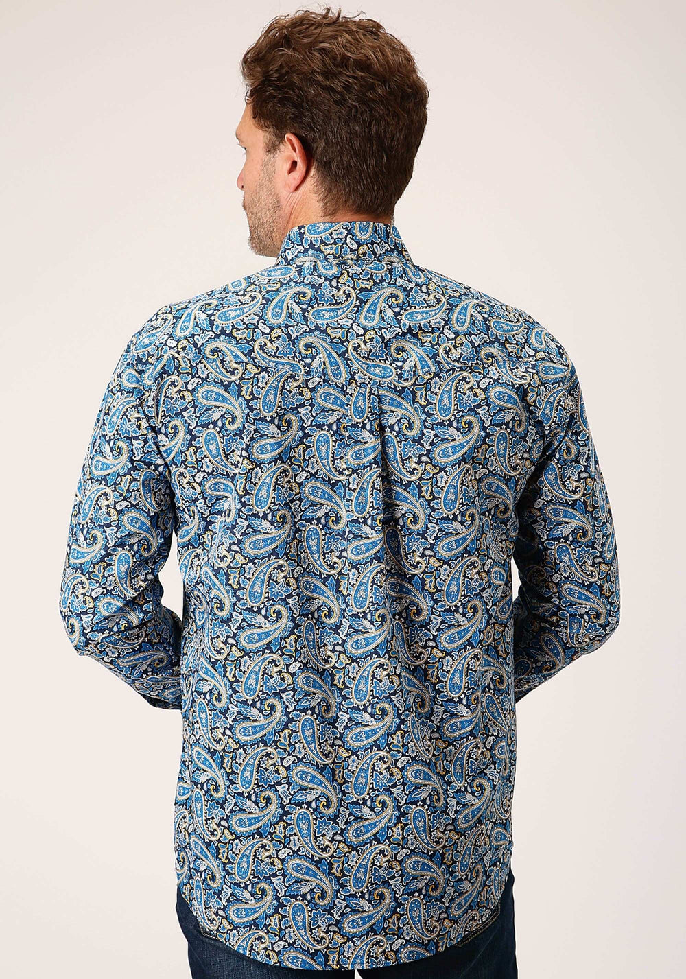Roper Mens Long Sleeve Button Amarillo Paisley Western Shirt - Roper - Flyclothing LLC