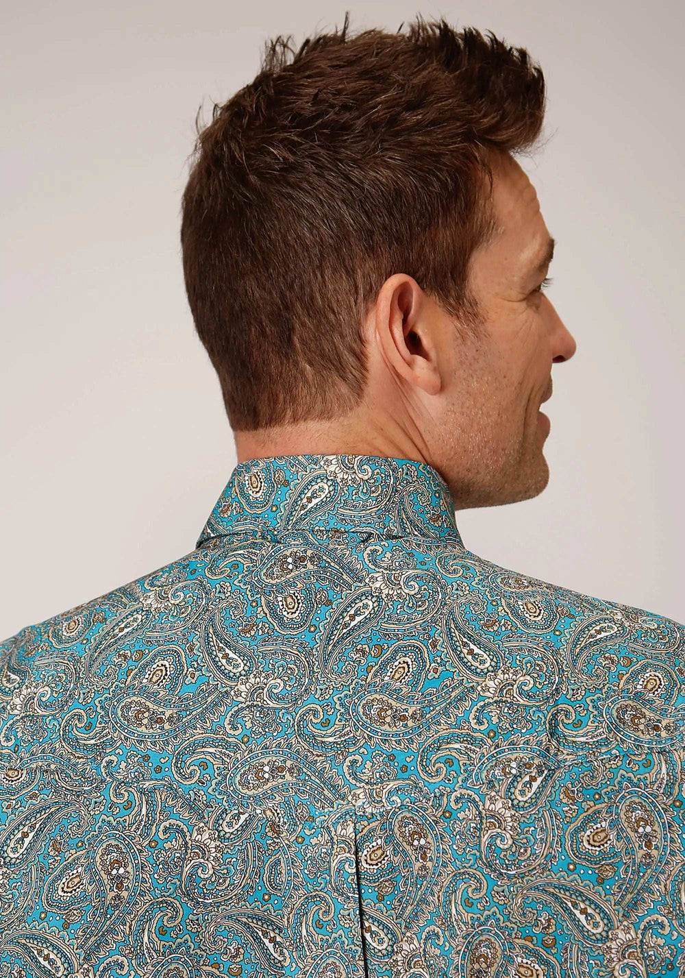 Roper Mens Long Sleeve Button Saddle Paisley Western Shirt - Roper - Flyclothing LLC
