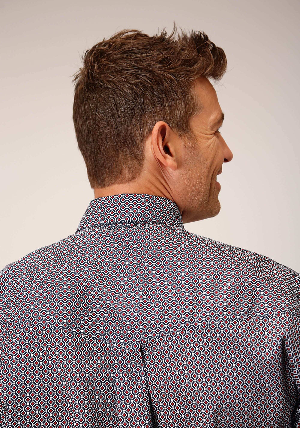 Roper Mens Long Sleeve Button Classic Geo Western Shirt - Roper - Flyclothing LLC