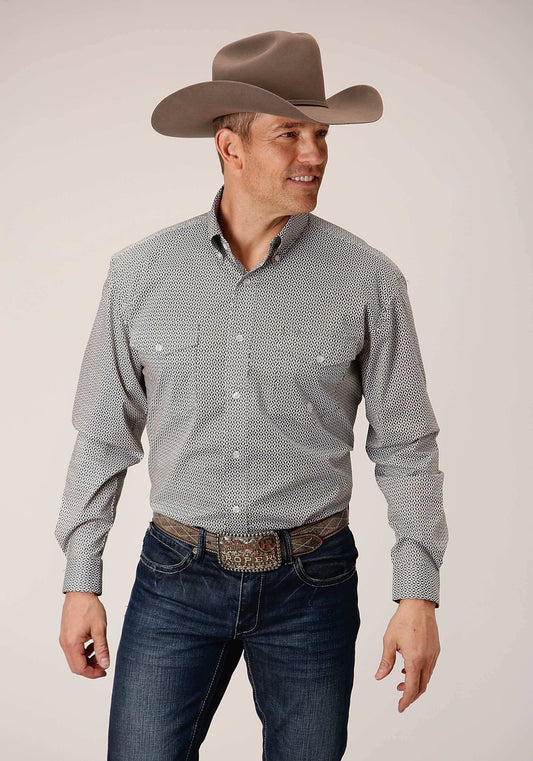 Roper Mens Long Sleeve Button Climbing Diamond Western Shirt - Roper - Flyclothing LLC
