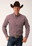 Roper Mens Long Sleeve Button Classic Foulard Western Shirt - Roper - Flyclothing LLC