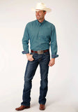 Roper Mens Long Sleeve Button Circuit Foulard Western Shirt - Roper - Flyclothing LLC