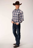 Roper Mens Long Sleeve Button Vintage Plaid Western Shirt - Roper - Flyclothing LLC