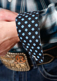 Roper Mens Long Sleeve Button Blue West Plaid Western Shirt - Roper - Flyclothing LLC