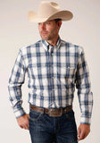 Roper Mens Long Sleeve Button Denim Ombre Western Shirt - Roper - Flyclothing LLC