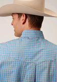 Roper Mens Long Sleeve Button Stretch Check Western Shirt - Roper - Flyclothing LLC