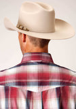 Roper Mens Long Sleeve Button Red Apple Plaid Western Shirt - Roper - Flyclothing LLC