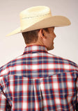 Roper Mens Long Sleeve Button Independence Plaid Western Shirt - Roper - Flyclothing LLC