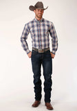 Roper Mens Long Sleeve Button Vintage Plaid Western Shirt - Roper - Flyclothing LLC