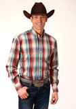 Roper Mens Long Sleeve Button Canyon Plaid Western Shirt - Roper - Flyclothing LLC