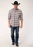 Roper Mens Long Sleeve Button Classic Ombre Stretch Poplin Western Shirt - Roper - Flyclothing LLC