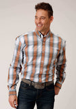 Roper Mens Long Sleeve Button Dusk Ombre Western Shirt - Roper - Flyclothing LLC