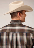 Roper Mens Long Sleeve Button Pinewood Plaid Western Shirt - Roper - Flyclothing LLC