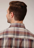 Roper Mens Long Sleeve Button Cider Plaid Western Shirt - Roper - Flyclothing LLC