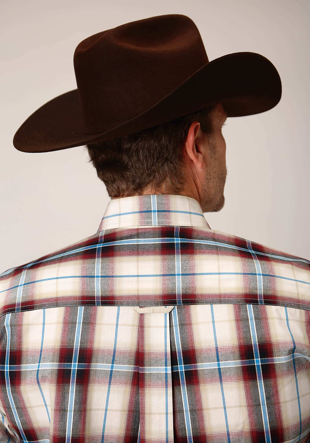 Roper Mens Long Sleeve Button Red Canyon Plaid Western Shirt - Roper - Flyclothing LLC