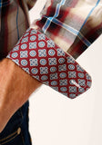 Roper Mens Long Sleeve Button Red Canyon Plaid Western Shirt - Roper - Flyclothing LLC