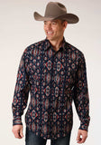 Roper Mens Long Sleeve Snap Blanket Stripe Western Shirt - Roper - Flyclothing LLC