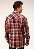 Roper Mens Long Sleeve Snap Unlined Flannel Plaid Shirt Western Shirt - Roper - Flyclothing LLC