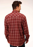 Roper Mens Long Sleeve Snap Unlined Flannel Plaid Shirt Western Shirt Tall Fit - Roper - Flyclothing LLC