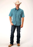 Roper Mens Short Sleeve Snap Victorian Foulard Western Shirt - Roper - Flyclothing LLC