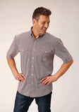 Roper Mens Short Sleeve Button Climbing Diamond Western Shirt - Roper - Flyclothing LLC