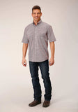 Roper Mens Short Sleeve Button Climbing Diamond Western Shirt - Roper - Flyclothing LLC