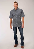 Roper Mens Short Sleeve Button Arrow Rope Print Western Shirt - Roper - Flyclothing LLC