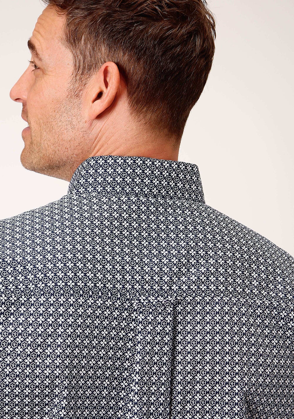 Roper Mens Short Sleeve Button Bell Foulard Western Shirt - Roper - Flyclothing LLC