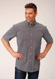 Roper Mens Short Sleeve Button Classic Geo Western Shirt - Roper - Flyclothing LLC