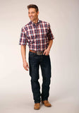 Roper Mens Short Sleeve Button Independence Plaid Western Shirt - Roper - Flyclothing LLC