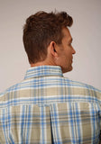 Roper Mens Short Sleeve Button Sandy Plaid Western Shirt - Roper - Flyclothing LLC