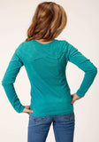 Roper Girls Long Sleeve Knit Poly Rayon Jersey Short Sleeve T T-Shirt - Roper - Flyclothing LLC
