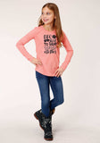 Roper Girls Long Sleeve Knit Poly Rayon Jersey Long Sleeve T T-Shirt - Roper - Flyclothing LLC