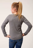 Roper Girls Long Sleeve Knit Poly Rayon Jersey Long Sleeve Scoop Neck T T-Shirt - Roper - Flyclothing LLC