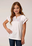 Roper Girls Cotton Milange Short Sleeve Knit T-Shirt - Roper - Flyclothing LLC