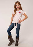 Roper Girls Cotton Milange Short Sleeve Knit T-Shirt - Roper - Flyclothing LLC