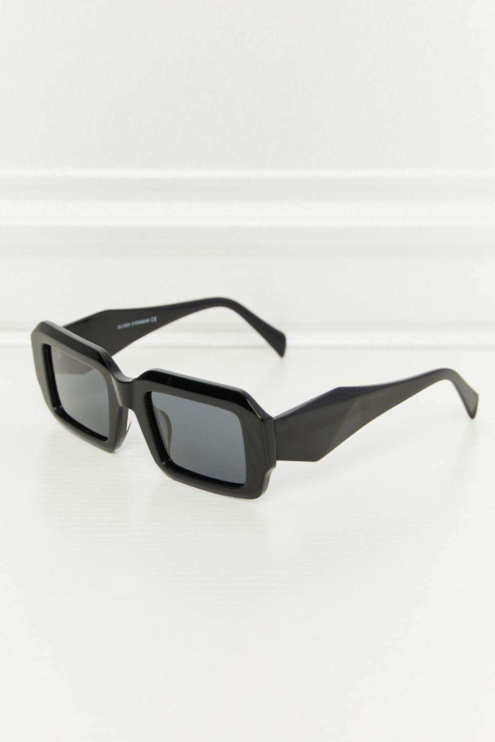 Rectangle TAC Polarization Lens Full Rim Sunglasses - Trendsi - Flyclothing LLC