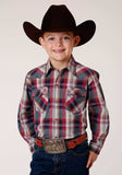 Roper Boys Long Sleeve Snap Honor Plaid Western Shirt - Roper - Flyclothing LLC