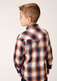 Roper Boys Long Sleeve Snap Arrow Dobby Western Shirt - Roper - Flyclothing LLC