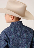 Roper Boys Long Sleeve Snap Vintage Paisley Print Western Shirt - Roper - Flyclothing LLC
