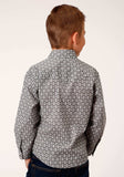 Roper Boys Long Sleeve Snap Checked Diamonds Print Western Shirt - Roper - Flyclothing LLC